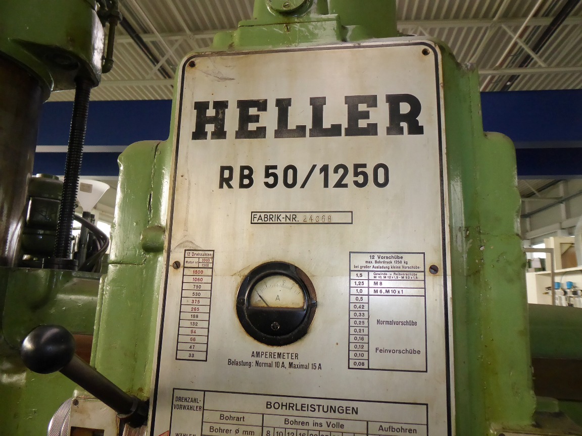 Radial Drills/HELLER RB 50 / 1250