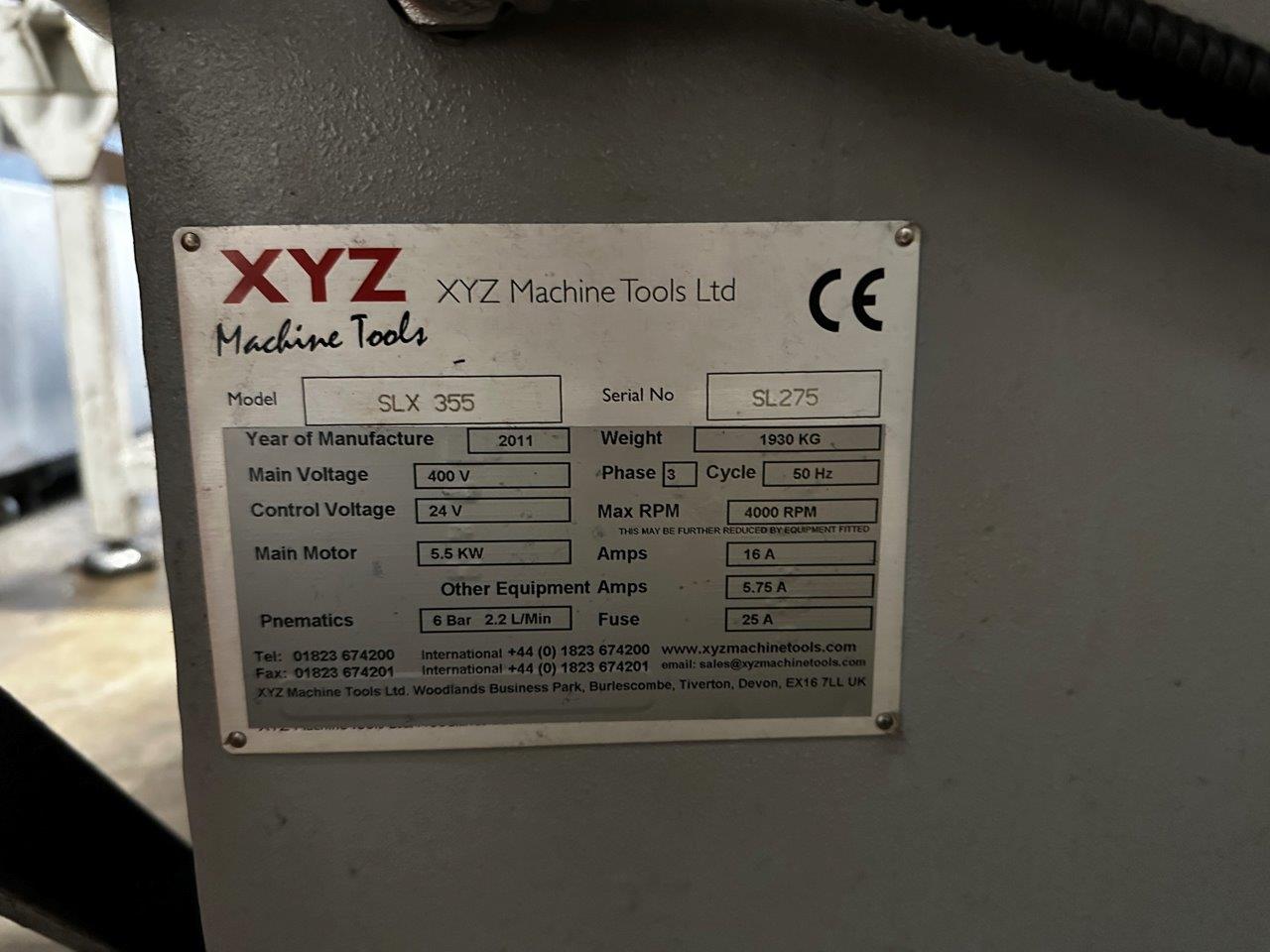 Lathes General/Used XYZ ProTURN SLX355 CNC Lathe (4235)