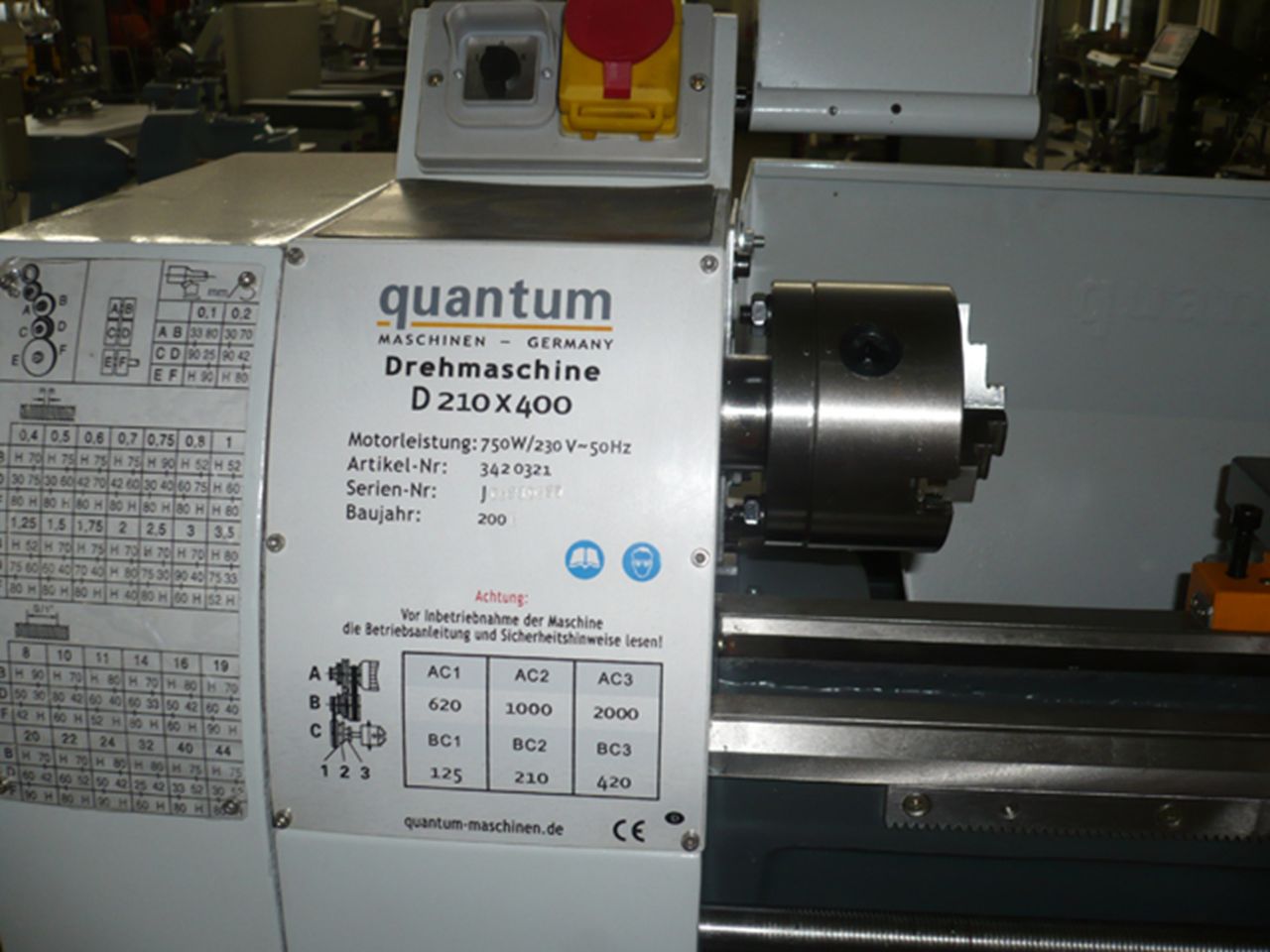 CNC Lathes/CNC LATHE QUANTUM TYPE D210X400