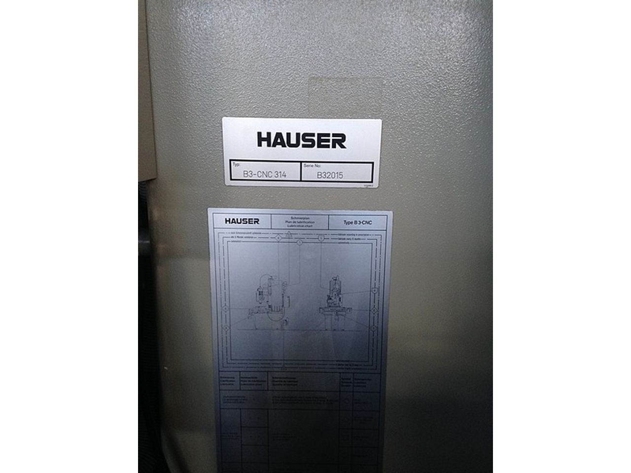 Jig Borers/JIG BORING MACHINE HAUSER TYPE B3-CNC 314