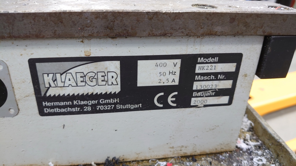 Sawing/KLAEGER HK221