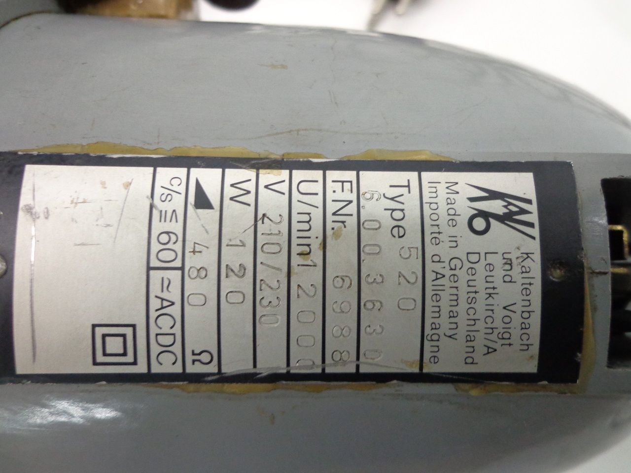 Spares & Accessories/HAND GRINDING MACHINE KALTENBACH TYPE 520