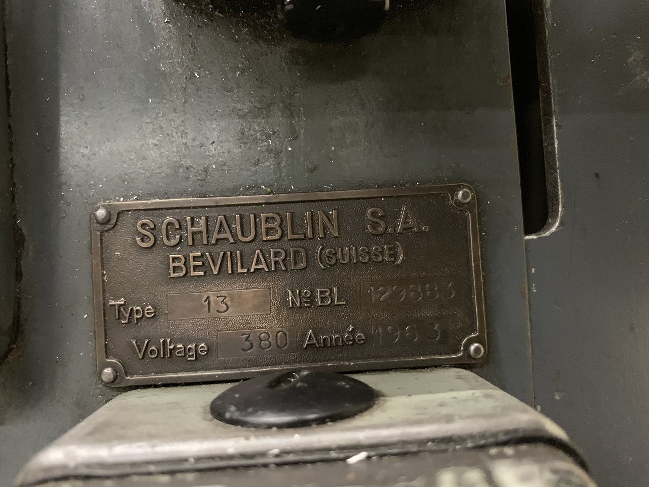 Milling/UNIVERSAL MILLING MACHINE SCHAUBLIN TYPE 13