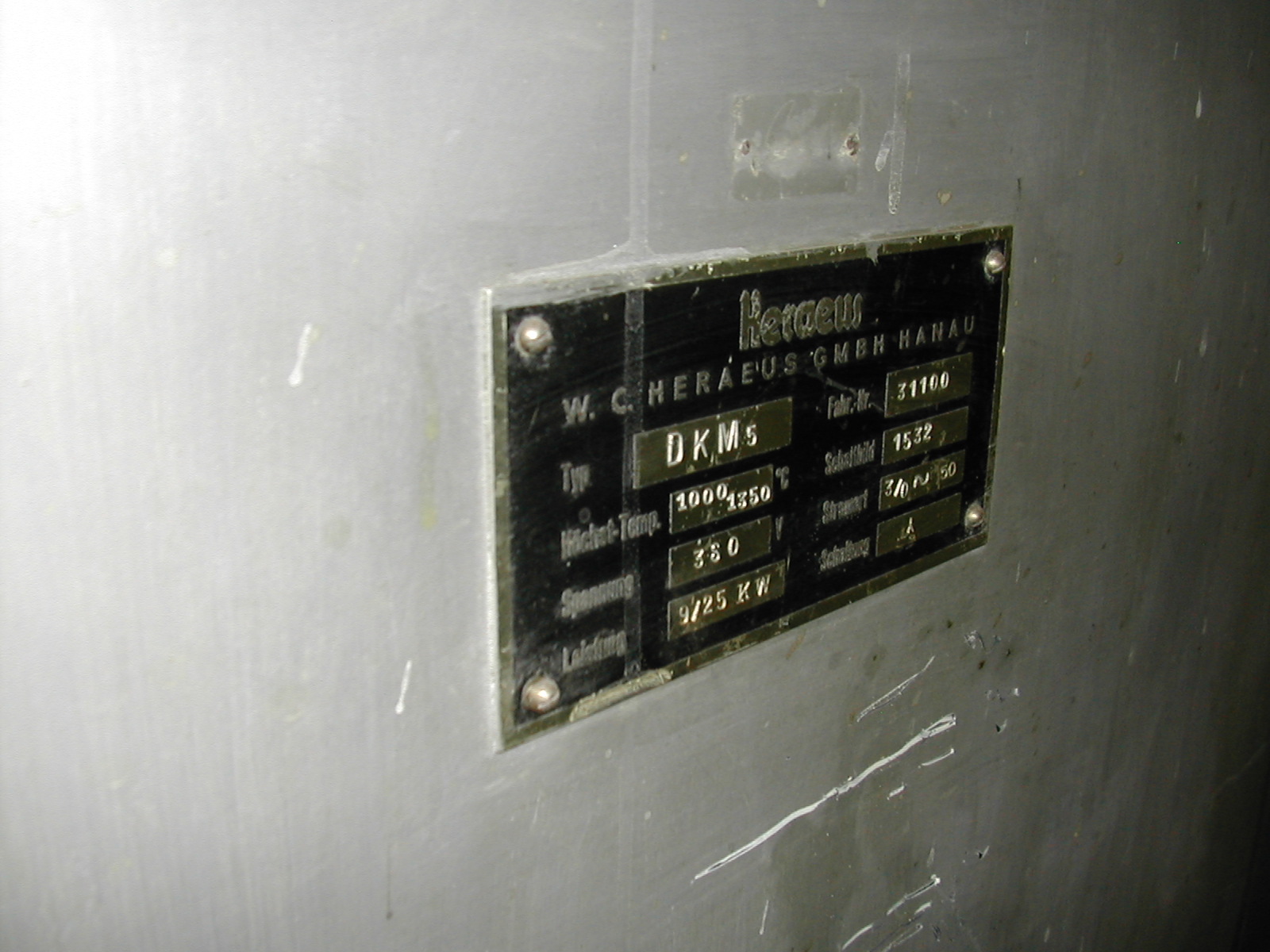 Furnaces/HERAEUS DKM 5