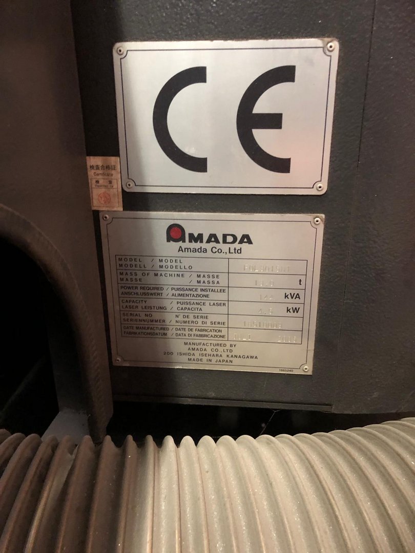 Laser Cutting/Amada - FOL 3015 NT
