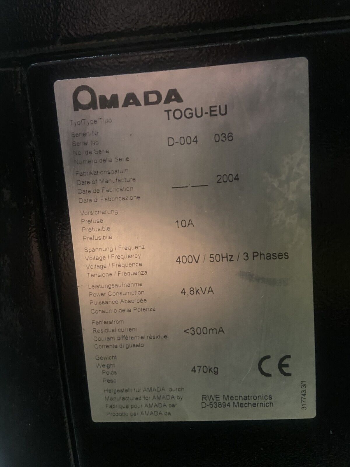 Punching/Amada Togu Punch Press Tool Grinder