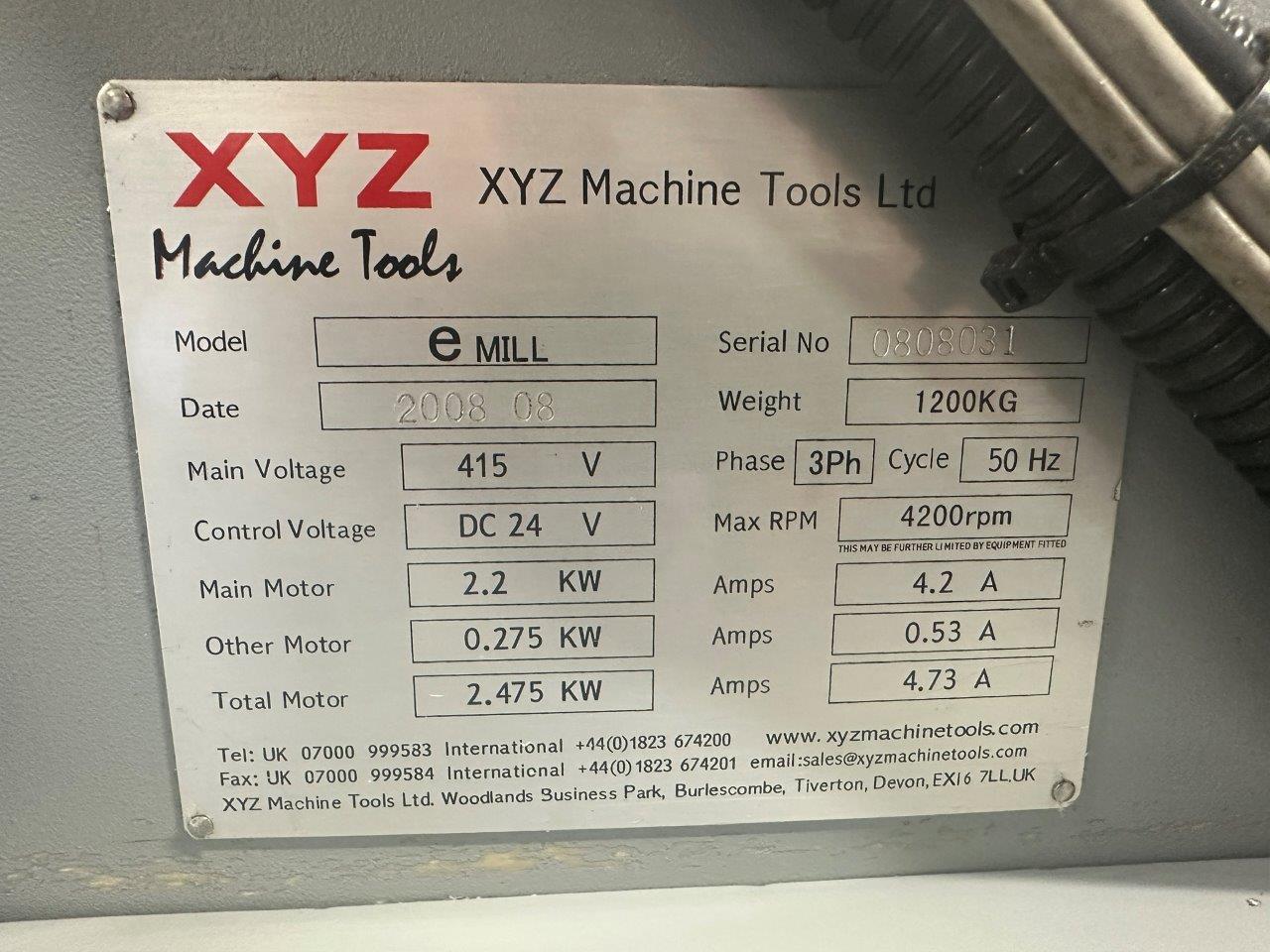 Milling/Used XYZ EMX E Mill (4766)