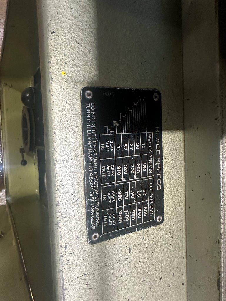 Vertical Bandsaws/Used Startrite 30RWS Vertical Bandsaw (4896)