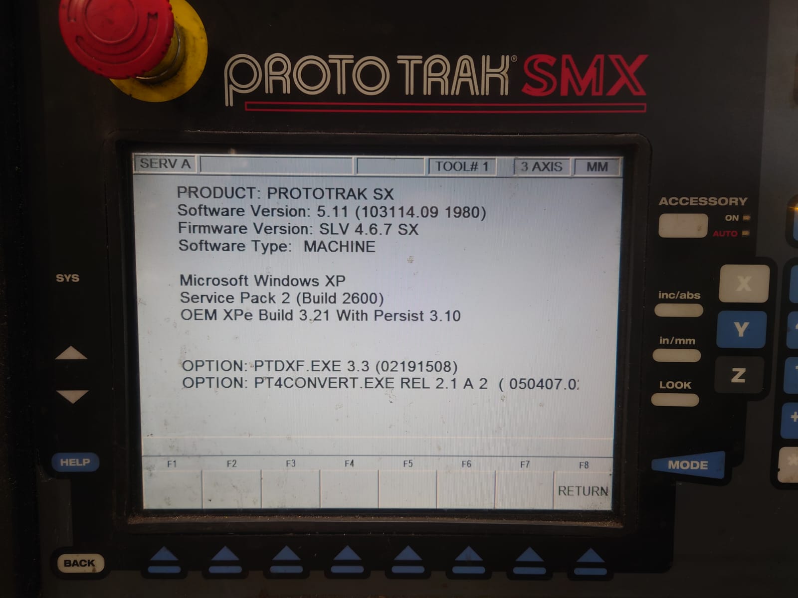 Bed Type Milling/Used XYZ ProtoTRAK SMX3500 Bed Mill (4400)