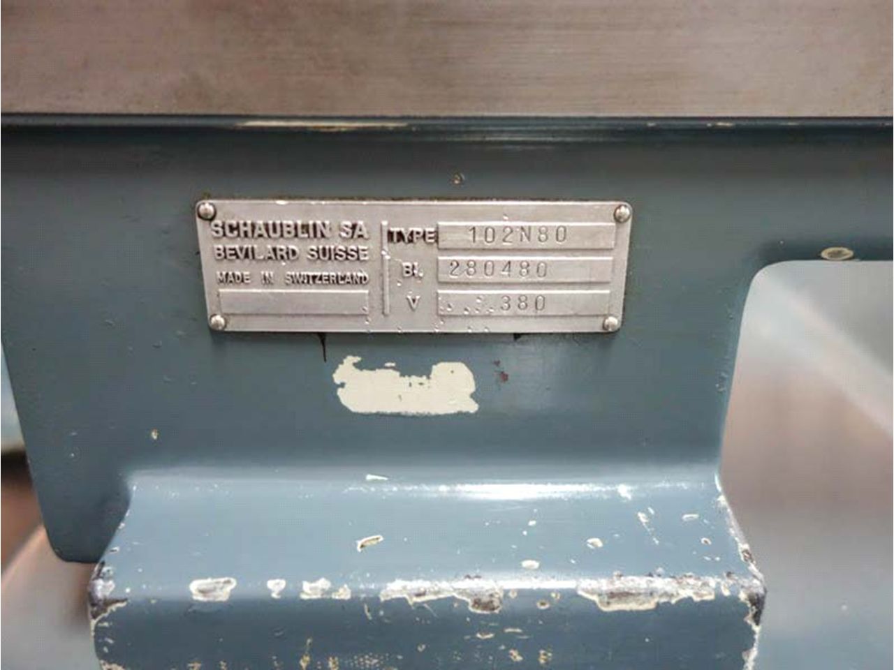 Lathes (CNC and Manual)/TOOLROOM LATHE SCHAUBLIN TYPE 102N-80 TO W-25