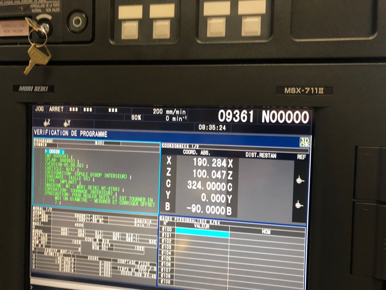 CNC Lathes/CNC LATHE MORI-SEIKI TYPE NT3150DCG-500C