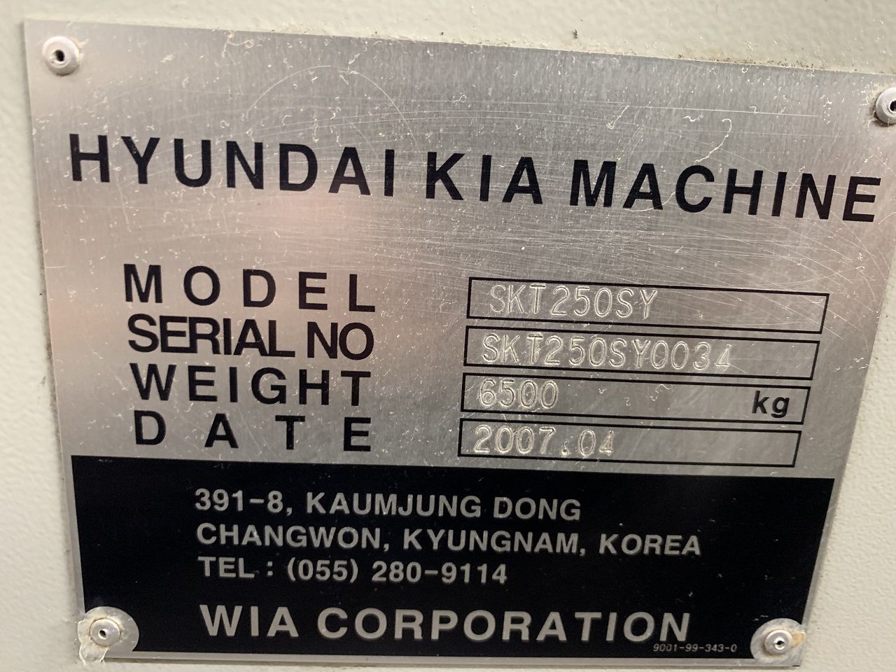 Centre Lathes/TURNING CENTER HYUNDAI TYPE SKT 250 SY