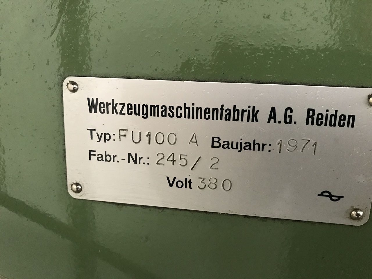 Milling/CNC TOOLS MILLING MACHINE REIDEN TYPE FU-100A