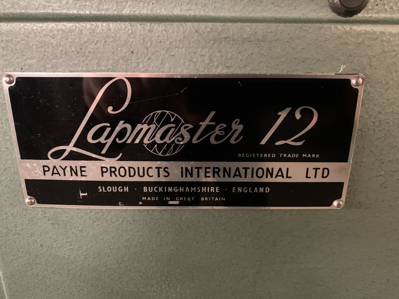 Lapping/SURFACE LAPPING MACHINE LAPMASTER TYPE 12