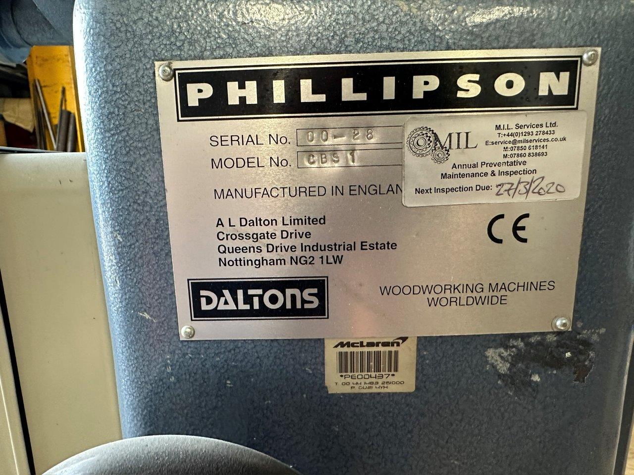 Wood working/Phillipson Contour Belt Sander, Model CBS1 (4380)