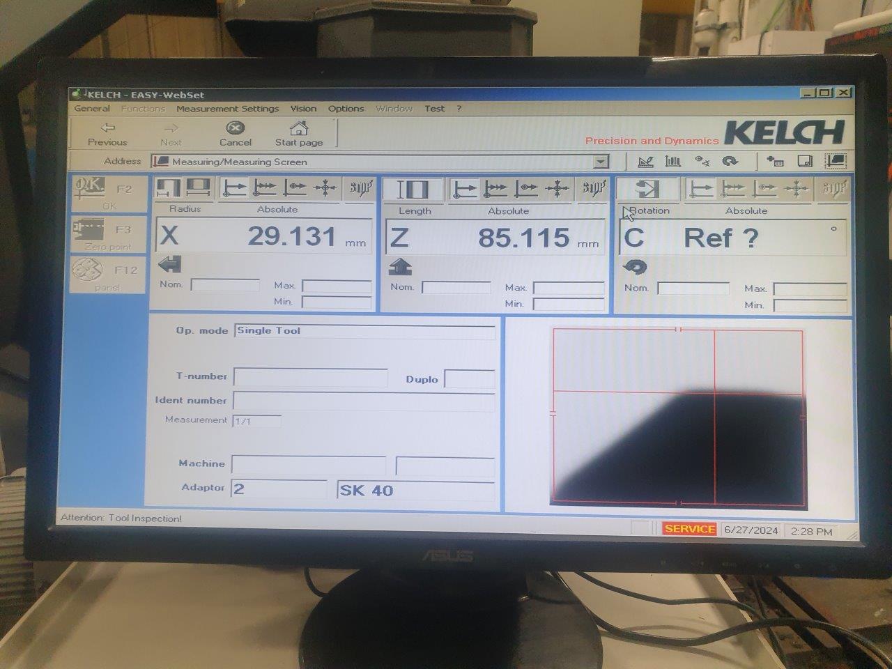 Other Machines/Used Kelch Kalimat C36 /1C  Semi Automatic Tool Presetter (4486)