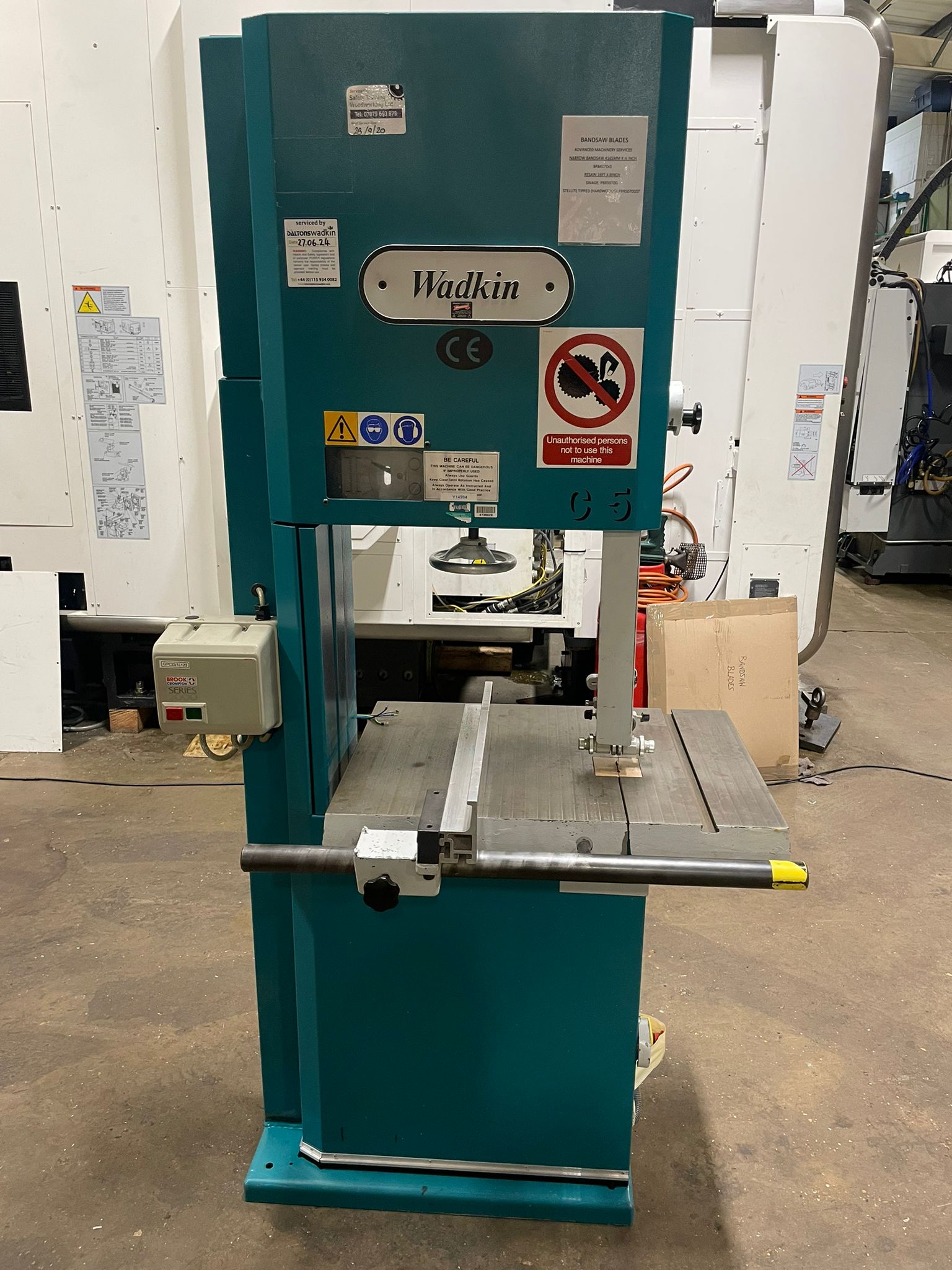 Woodworking Machinery/Used Wadkin C500 Vertical Bandsaw (4786)