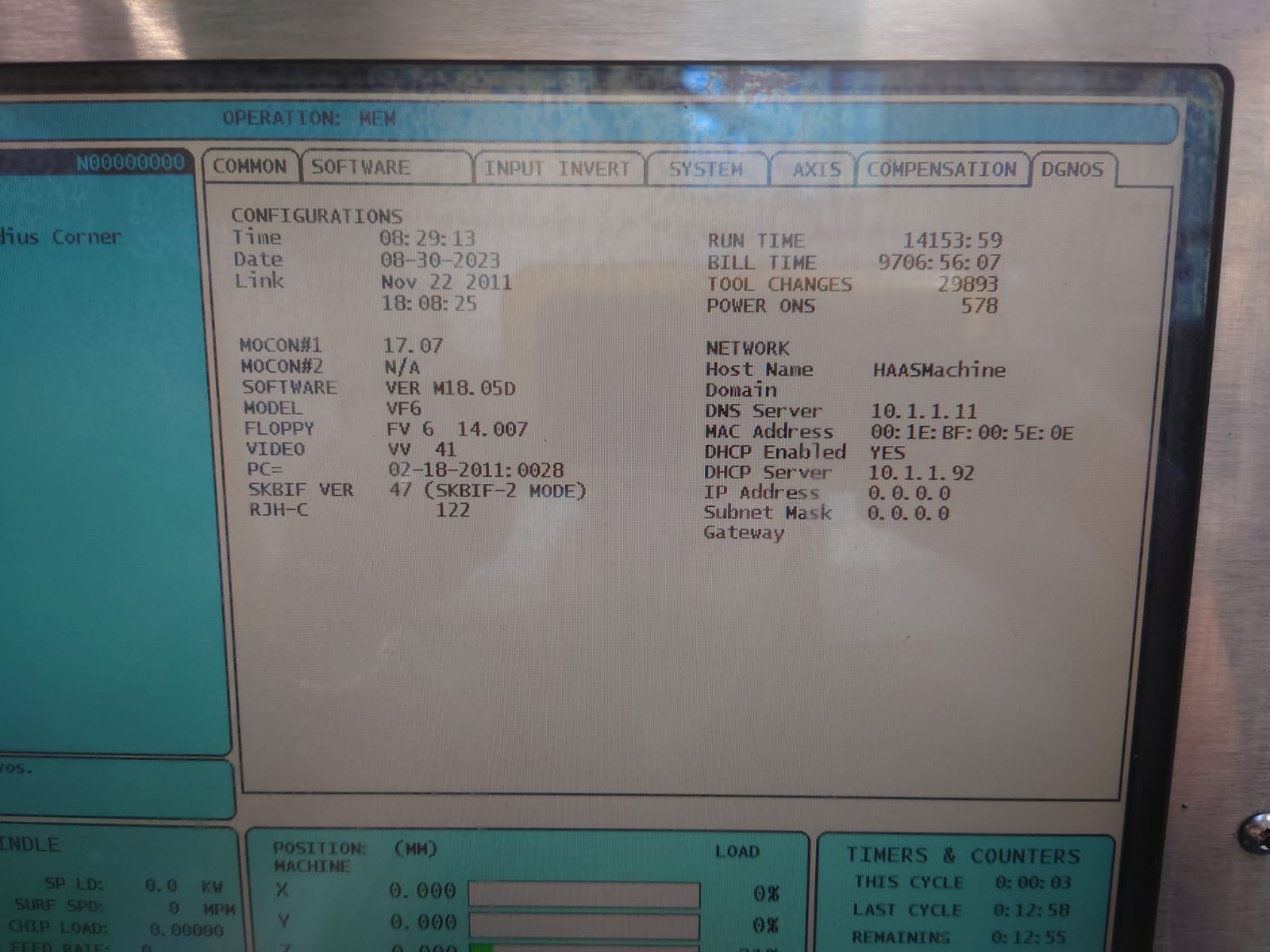 Vertical Machining Centres/Used Haas VF6/50 CNC Vertical Machining Centre (4246)